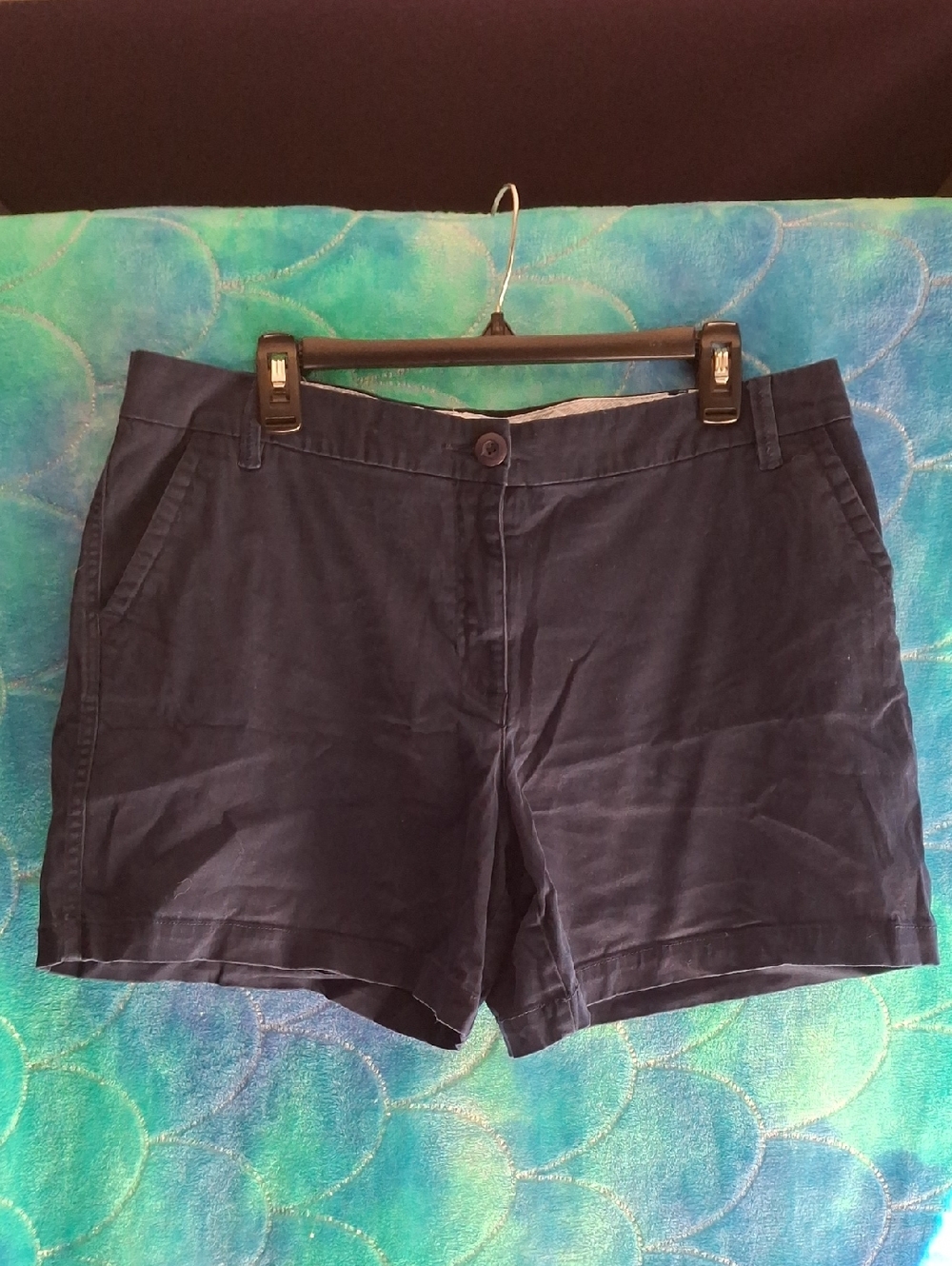 crown & ivy Navy Mid-Rise Women's Shorts